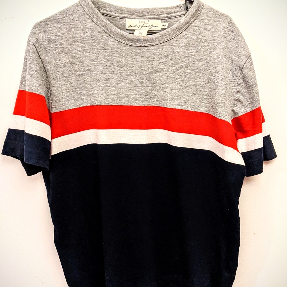 H&M: Label of graded goods men's shirt